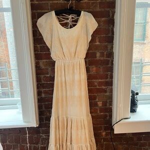 Love Sam Cream Maxi Dress